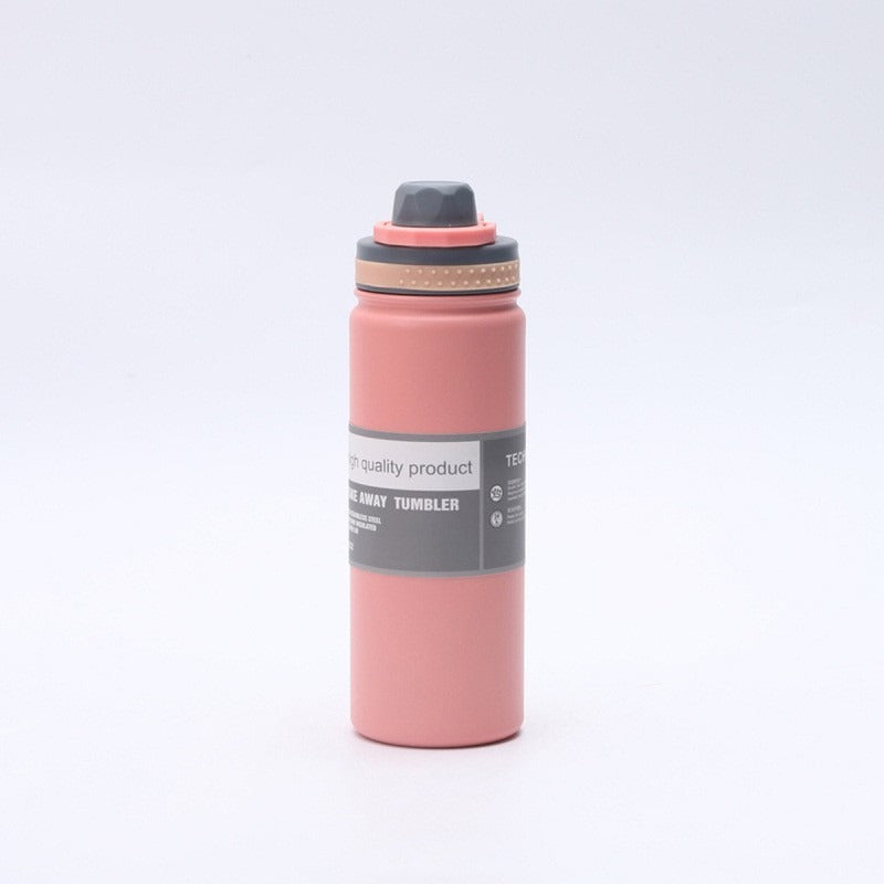 insulated space kettle 18/25oz large capacity insulated cup 304 stainless steel outdoor sports kettle wholesale