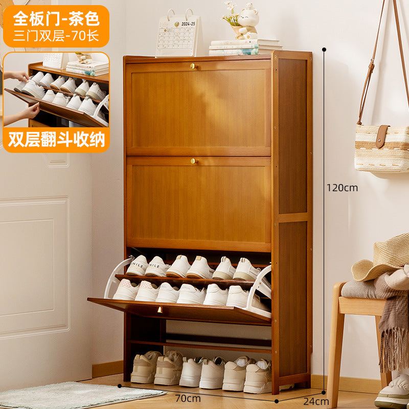 Simple shoe rack household door multi-layer with door dust-proof entry shoe rack shoe cabinet high vertical integrated storage rack
