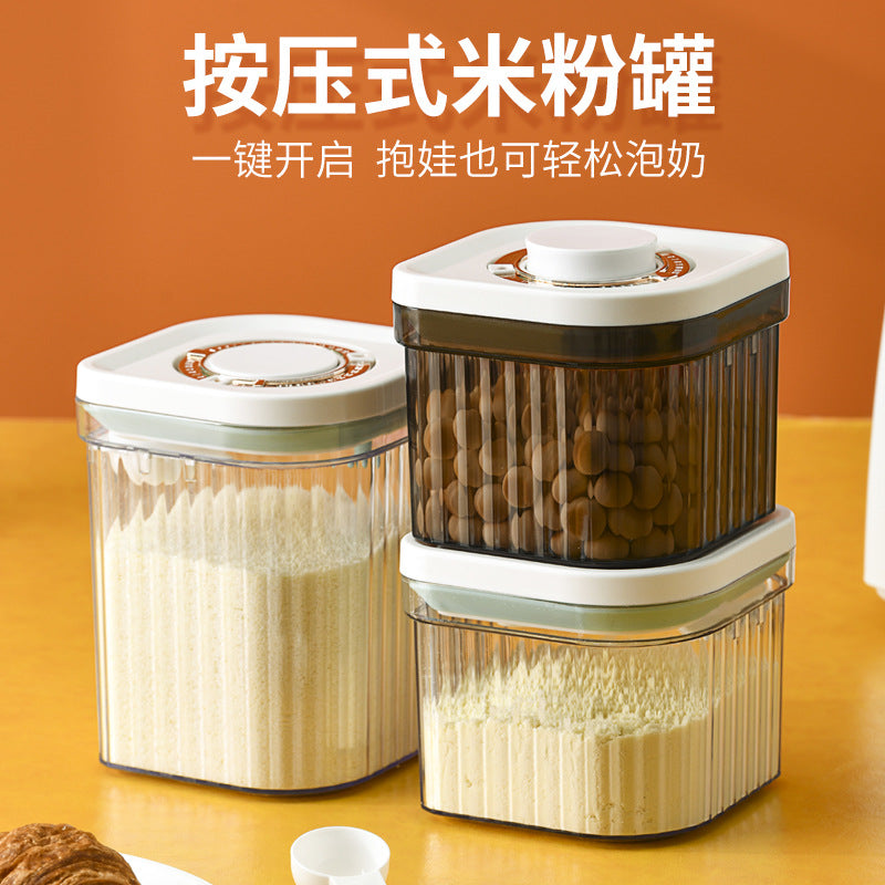 Wholesale baby formula canisters, rice cereal boxes, rice cereal jars, light-proof and moisture-proof formula containers, portable travel storage canisters, and portioning containers