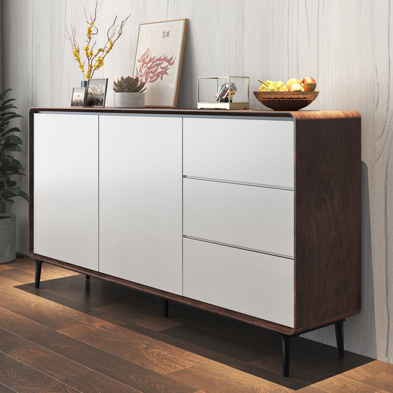 Solid wood sideboard - minimalist tea cabinet for living room, nordic kitchen storage cabinet, entryway console table, storage cabinet