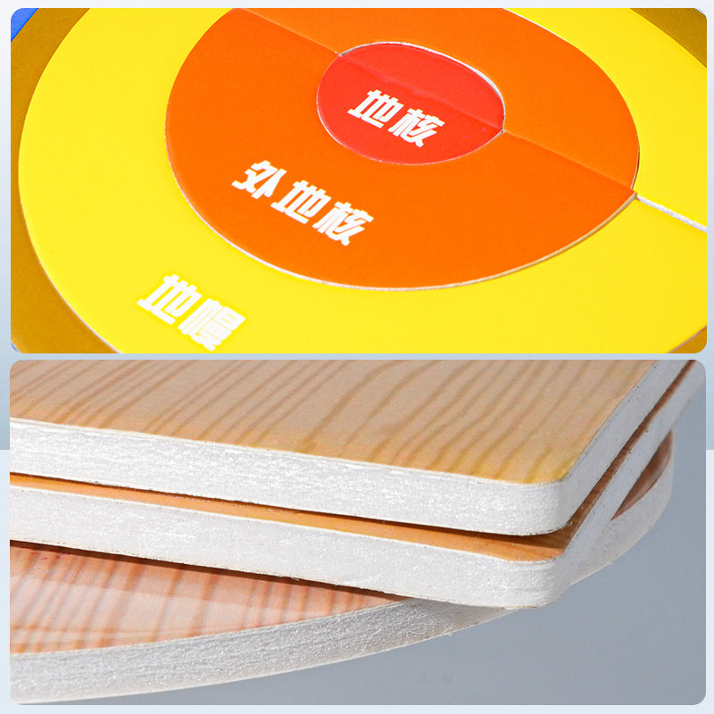 Inside the earth, structure, center, core, handmade teaching aids, equipment package DIY science experiment puzzle 3D three-dimensional model