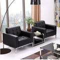 Modern office sofa minimalist leather office sofa coffee table set car 4s store boutique reception sofa