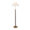 Modern minimalist floor lamp - stylish decorative lighting for living room, sofa side, study, bedroom, and bedside. fabric lampshade, upright design