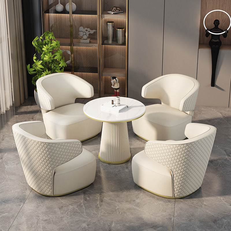 Reception and reception internet celebrity table and chair combination sales office negotiation accessible luxury hotel rest area business single sofa electric