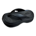 Platform thick sole flip flops women's summer 6.5 heightening flip flops outwear beach slippers wholesale