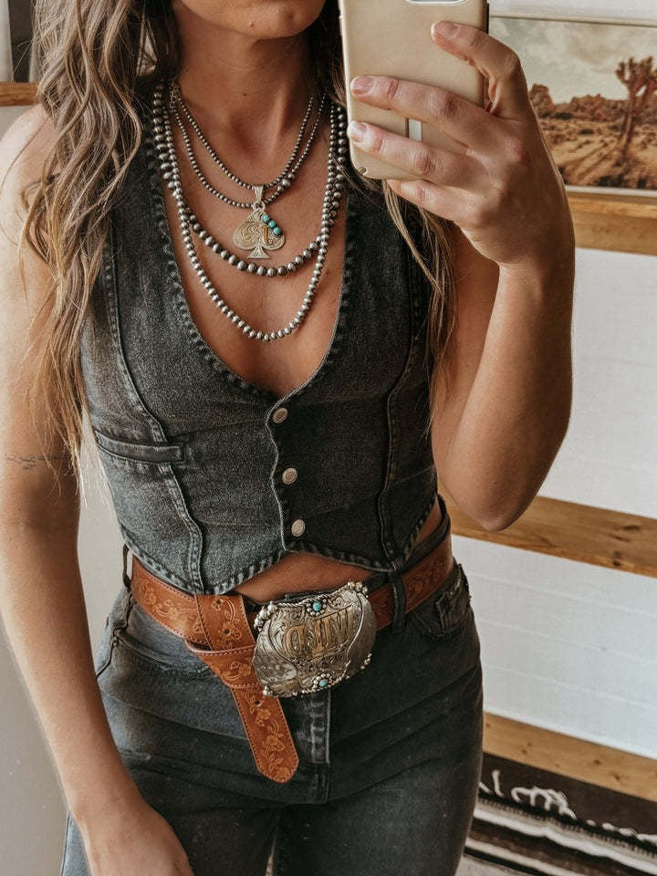 Wish independent station fashion cross-border new style stylish hot girl women's sleeveless single breasted v neck tops denim vest