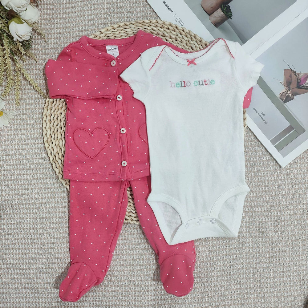 Girls' class a pure cotton suitlong sleevestops+leg pants+triangle hairy infant all year roundseparatessuit