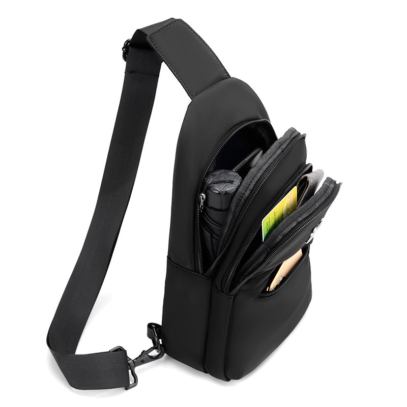 Processing custom breast bag trendy fashion chest bag men's and women's outdoor crossbody small backpack shoulder bag wholesale