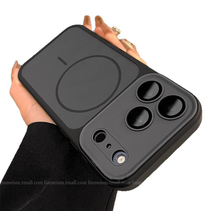 Magnetic suction suitable for iphone17promax mobile phone case apple 16 all-inclusive anti-fall iphone17promax case