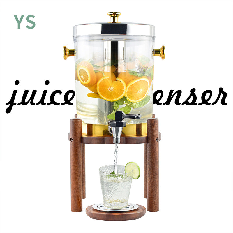 Hot and cold tripod, commercial beverage bucket in restaurant, visual juicer, Shabili base with faucet, juice tripod