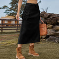 European and american cross-border e-commerce women's retro denim workwear casual midi skirt - new arrivals for  & independent stores