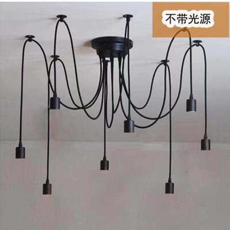 Tiannu loose flower chandelier retro industrial style creative bar coffee restaurant office clothing store multi-headed spider lamp