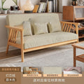 Scandinavian style solid wood single sofa chair living room for home rental house small casual lazy sofa modern casual