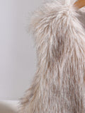 cross-border e-commerce hot seller: faux fur fashion vest - single piece set