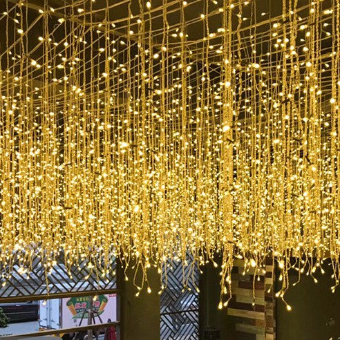 Outdoor LED Ice Bar Light Waterfall Light Curtain Light Gypsy Star Stage Room Arrangement Festival Lights String Decorative Light