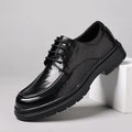 Genuine leather men's dress shoes - business casual, soft sole, soft upper, new formal shoes for work, everyday wear, groom, and wedding