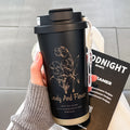 New 316 stainless steel lily of the valley insulated tumbler - stylish, portable coffee mug with dual-drink straw