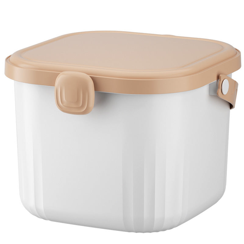 Children's toy storage bucket Household large-capacity assembled building block storage box Plastic handle with lid storage finishing box