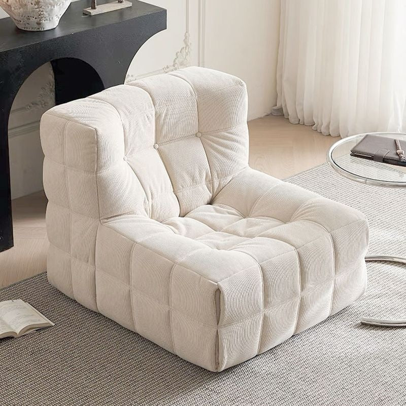 Beanbag sofa can lie down and sleep in the bedroom tatami living room balcony waffle grids caterpillar sofa single small sofa