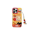 Bread and black cat compatible apple 17 air stand protective case creative toast iphone 16 pro phone case 15