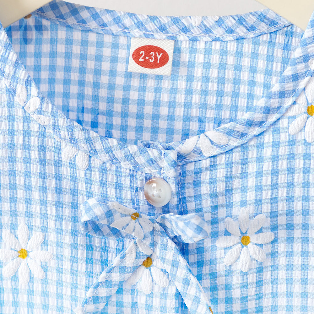 new product girl european and american style socialite ins cute floral bow + shorts set