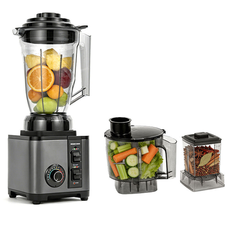 Commercial high-power blender & food processor - quiet, multi-functional juicer, smoothie maker, ice crusher, and juice extractor