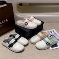 Women's summer slippers 2024 new fairy style sandals, trendy versatile platform slides, cloud-like comfort, thick sole beach shoes