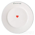 Creative nordic dinnerware western plate steak plate - instagrammable european style white ceramic popular home dinner plate