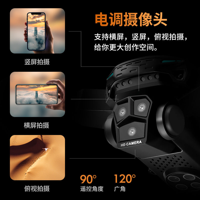 Ky605s drone - brushless motor, hd aerial photography, long-endurance quadcopter with screen, remote control aircraft toy