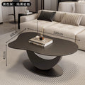 Modern minimalist rock slab coffee table - perfect for small spaces, living rooms, and home use. new irregular cloud-shaped design