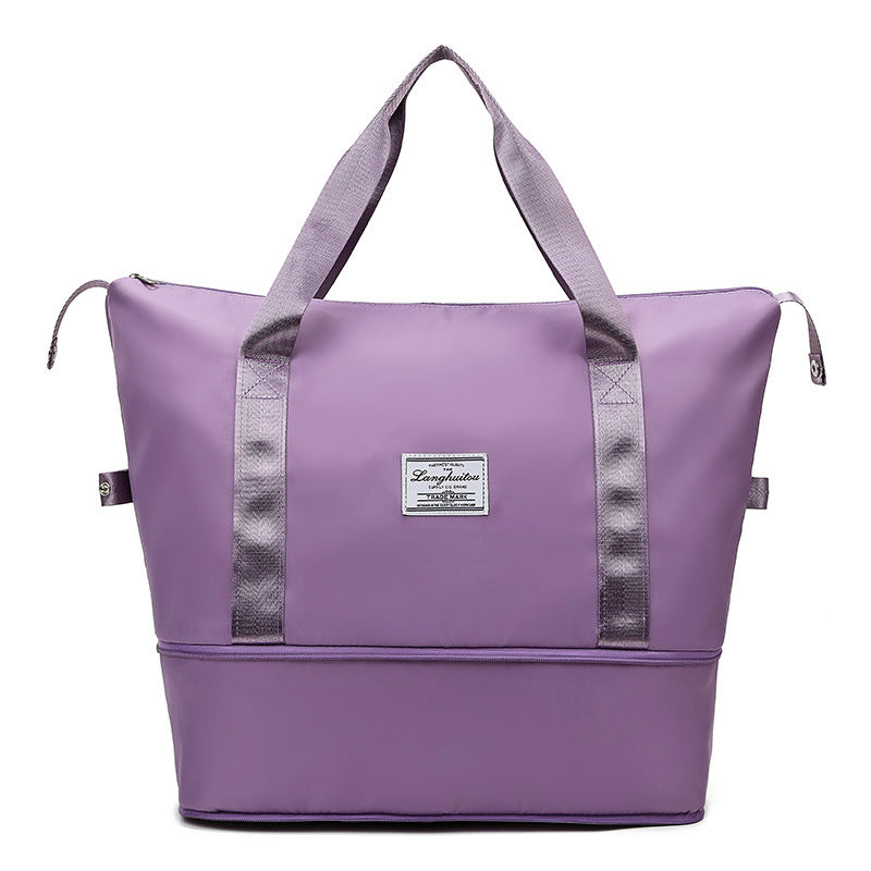 Expandable travel bag wholesale portable wet and dry separation fitness bag swimming yoga luggage bag messenger bag travel bag