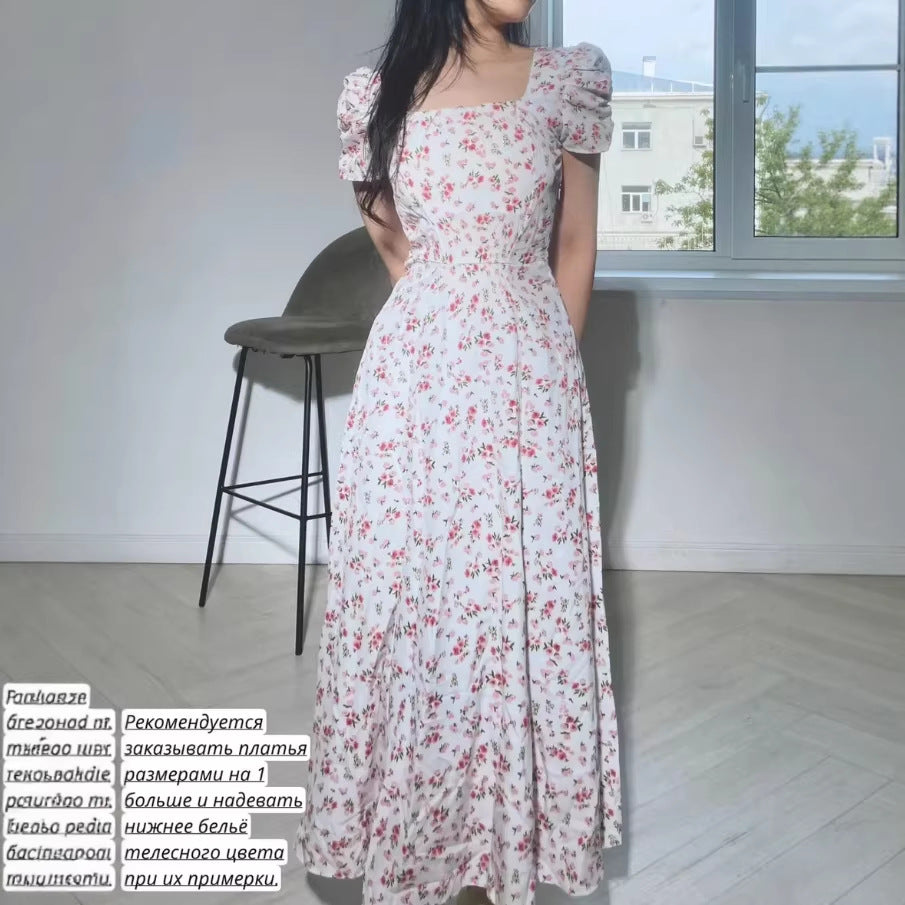 Women's  summer new arrivals: plus size french retro slimming sweet dress