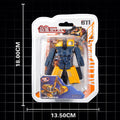 Alloy transforming construction vehicle (excavator) - humanoid packaging