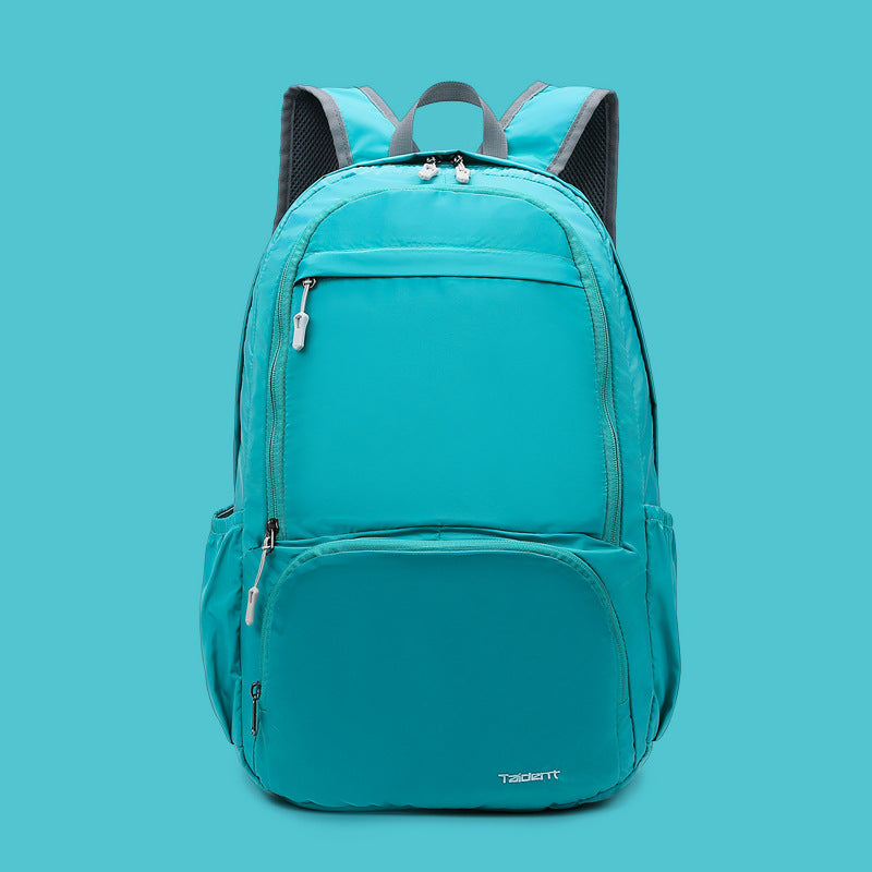 New outdoor sports bag folding backpack men's and women's training class new travel nylon light portable skin backpack