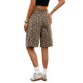 European and american women's apparel cross-border e-commerce independent website  new leopard print fashion denim shorts casual pants trendy