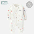 Babibele spring and autumn baby onesie long sleeves baby romper pure cotton bottomintimates newborn romper thin pajamas