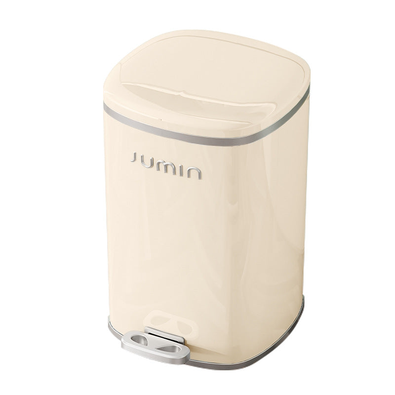 Luxury trash can - large, step-on, lidged - perfect for home, living room, kitchen, bedroom, and bathroom. plastic storage bin