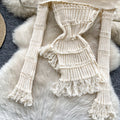 Goddess stylesense of design one-shoulder lapel long sleevescut outknitting shirt women's asymmetricalsilm chictops