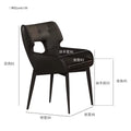 Italian normcore genuine leather dining chair for home backrest desk armchair restaurant owner chair designer robert chair