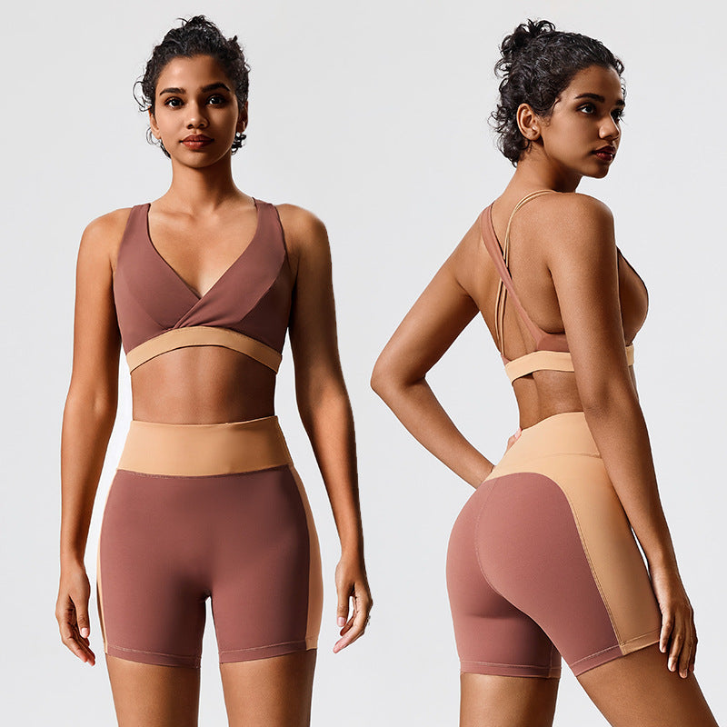 tight yoga wear sports intimates fitness wear high waistslimming look yoga suit guangzhou sports factory personalized