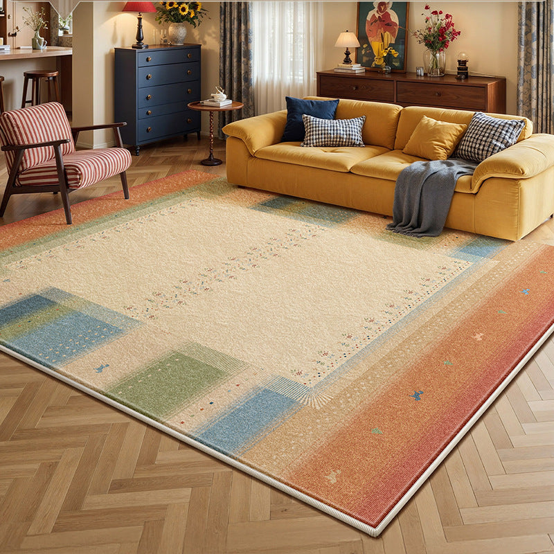 Removable and washable carpet living room bauhaus retro easy-care machine washable double-layer for home bedroom bedside soundproof floor mat