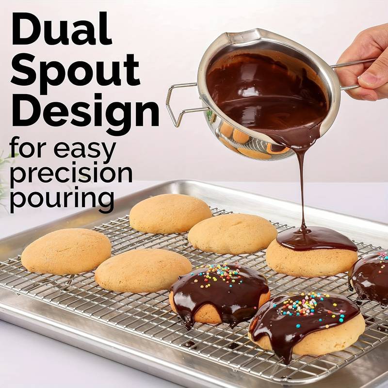 Chocolate melting pot stainless steel water bath heating container melting bowl cheese butter melter baking tool