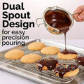 Chocolate melting pot stainless steel water bath heating container melting bowl cheese butter melter baking tool