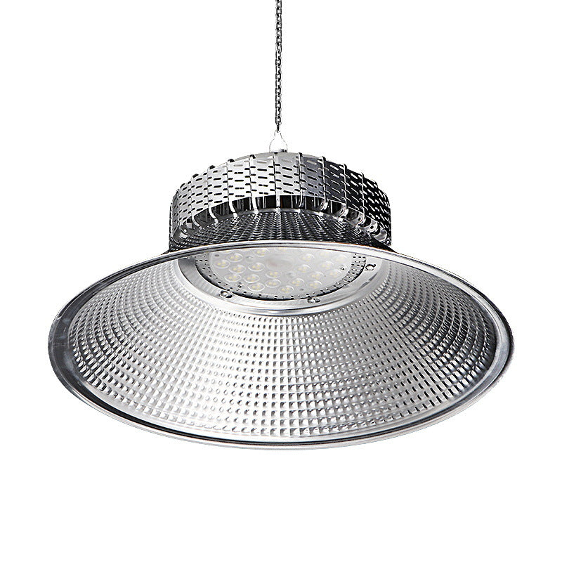 LED High Bay Light, High Power Fin Factory Workshop Chandelier Warehouse Industrial Ceiling Light Workshop Lighting