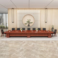 Saint li conference room large conference table with solid wood veneer table company meeting and negotiation table and chair combination