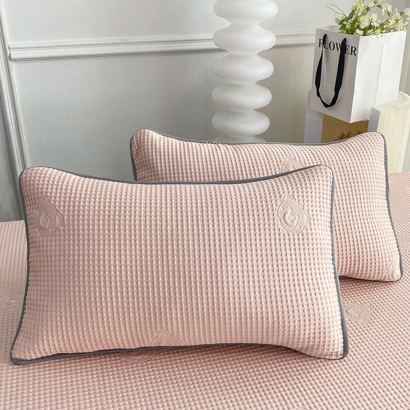Summer Class A Maternal and Infant Grade Waffle Cool Cold Bean Sheet Mat Foldable Washing Sheet Air Conditioning Soft Mat