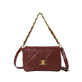 Fall and winter new small square bag for women 2025 popular rhombus chain handbag high-end shoulder crossbody bag trendy handbag