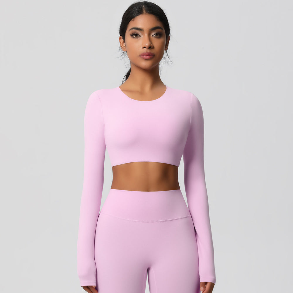 new arrival: women's cloud-soft, quick-dry, brushed fleece yoga set - perfect for fitness, outdoor leisure, and running
