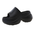 2025 new women's extra thick slippers - non-slip, height increasing, outdoor wearable platform slippers - new beach style closed-toe summer wholesale