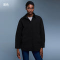 Lapel shirt cotton clothing women's fall and winternew arrivalcasualeasiest for matchthickenedheattechjacketcasualtopsoutweard25123